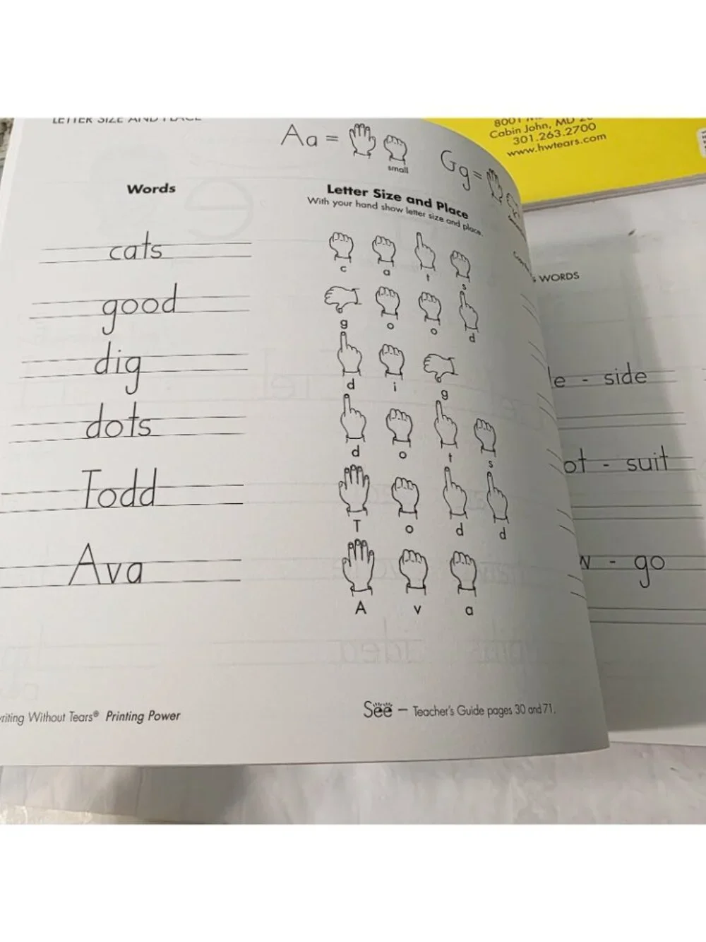2 Handwriting Without Tears Home Schooling Practice Printing Workbooks CLEAN
